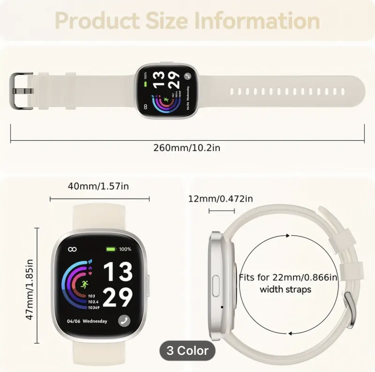 anyloop Smart Watch for Men Women(Answer/Make Call), 1.83” HD 1.38oz Activity