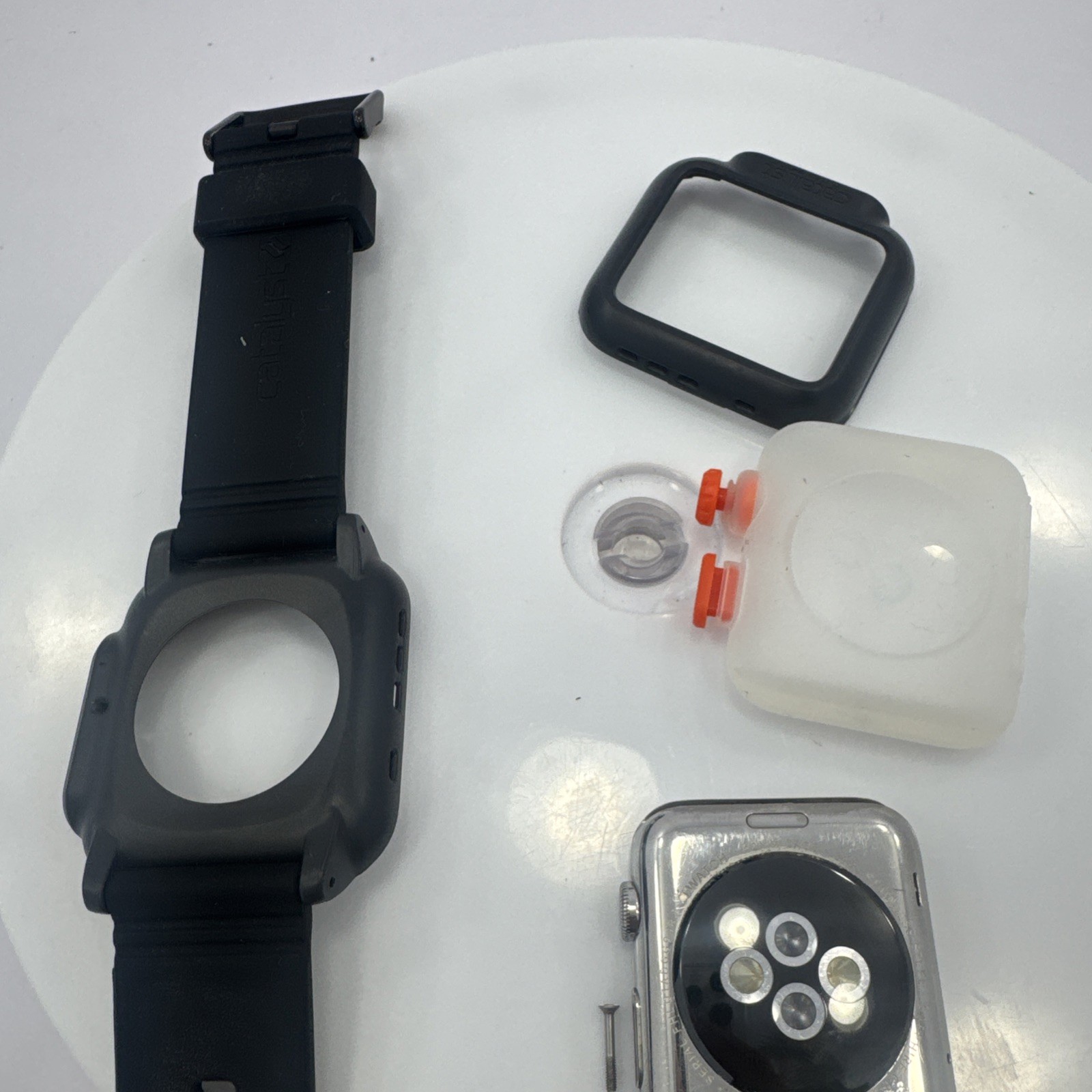 42mm 316L Steel Sapphire Crystal Retina Display Ceramic Back Catalyst case band