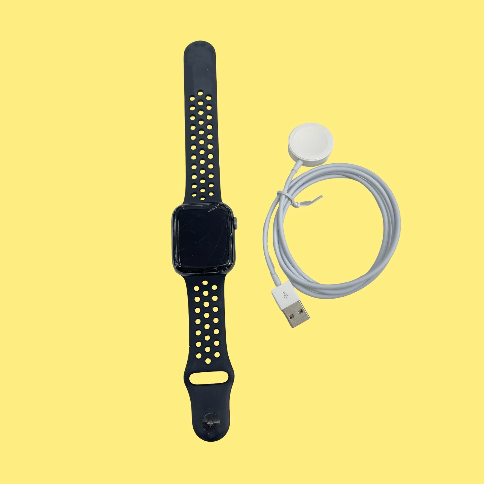 AS/IS Apple Watch Series 4 A1978 44mm GPS Space Gray Aluminum #5639 z65b274