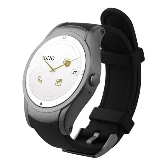 Verizon Wear24 Android LTE Smartwatch Black with Gunmetal Stainless Steel