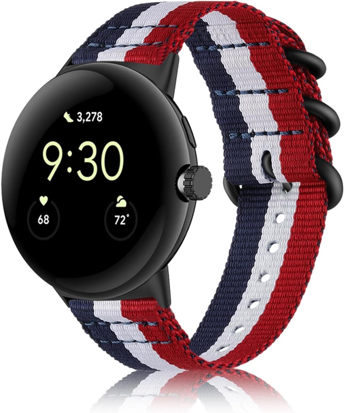 Soft Nylon Strap Compatible with Google Pixel Watch 1/2, Adjustable, All-Day Wea