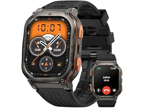 AMAZTIM Military Smart Watch with GPS – 6 Satellite Positioning/Compass