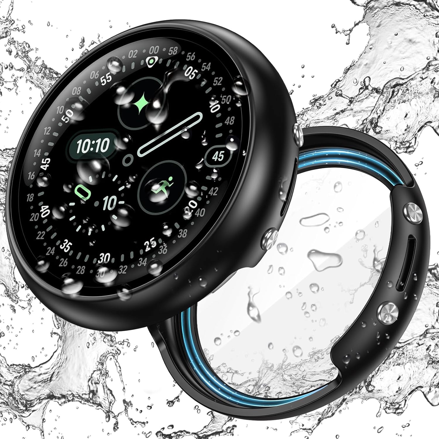 Waterproof Case For Google Pixel Watch 4 41mm High Sensitive HD Bumper Cover