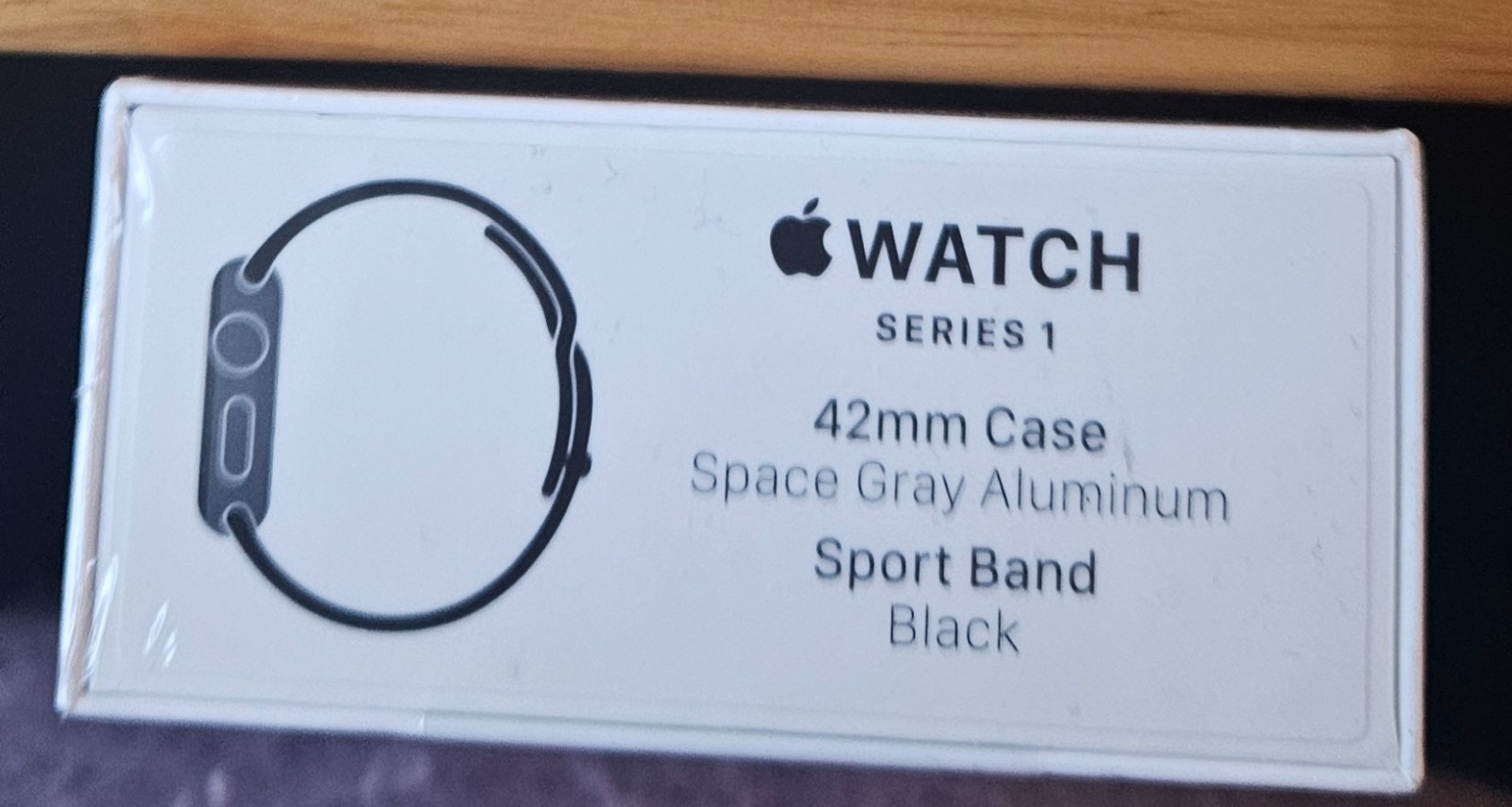 BRAND NEW Apple Watch Series 1 /42mm Space Grey Aluminum case/Black Sport Band