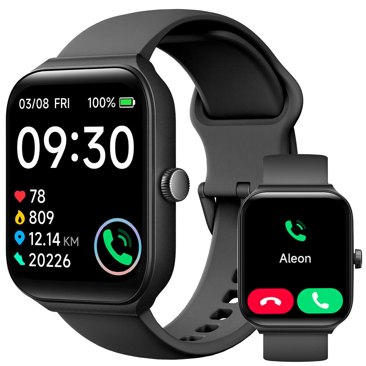 2025 Smart Watch For Men/Women, Waterproof Smartwatch Bluetooth iPhone Samsung