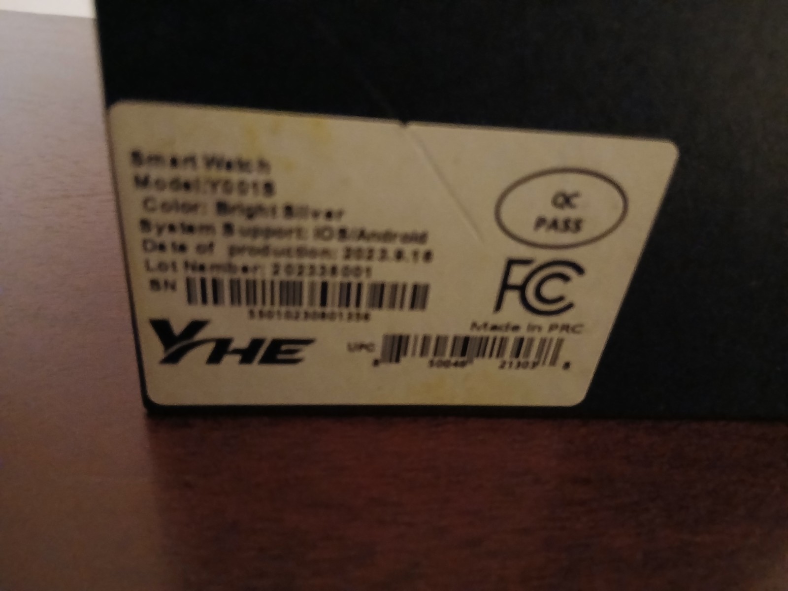 YHE BP Doctor PRO Smartwatch Blood Pressure Monitor Open Box