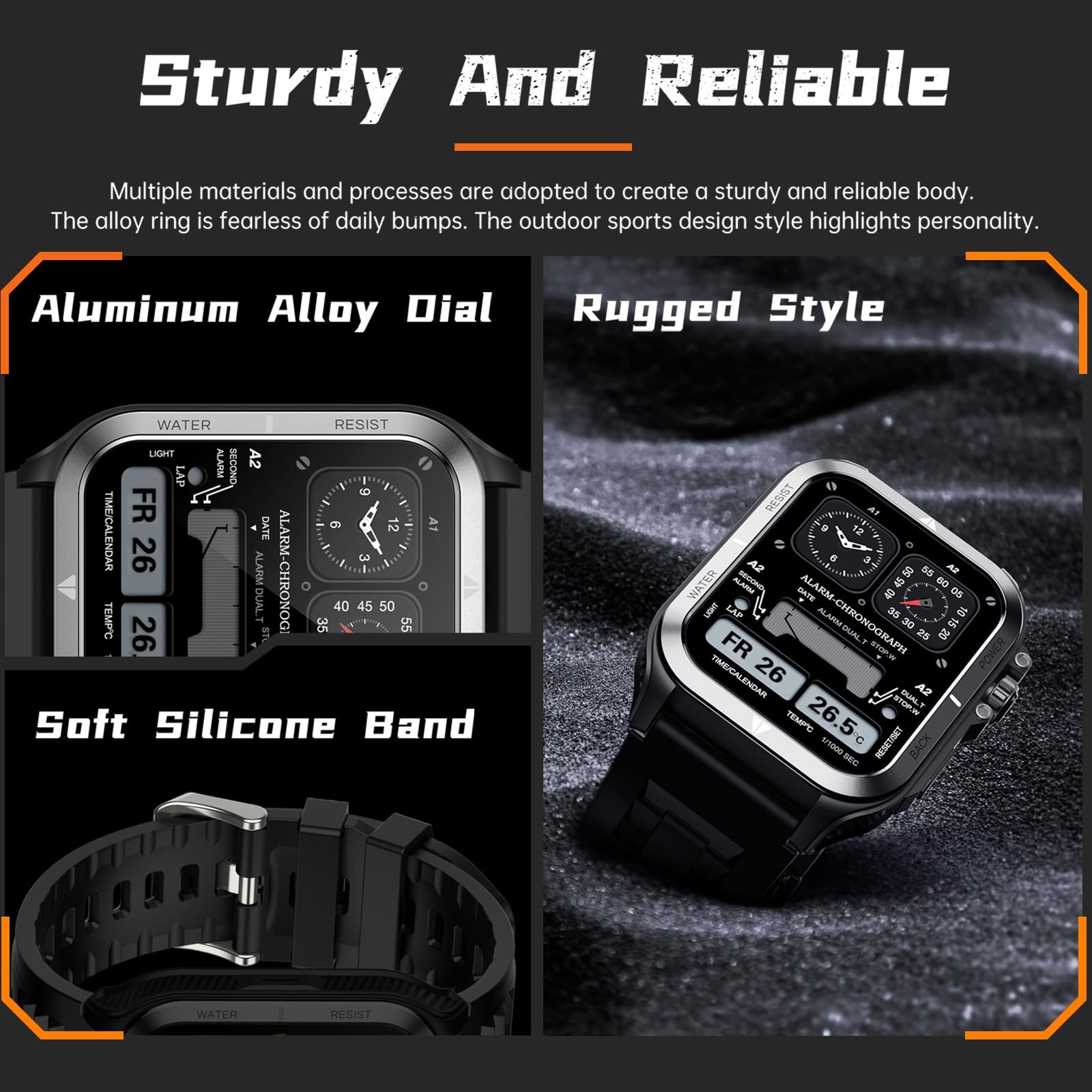 Reloj Inteligente Con Llamadas Bluetooth y Linterna Smart Watch Para Hombre 2026