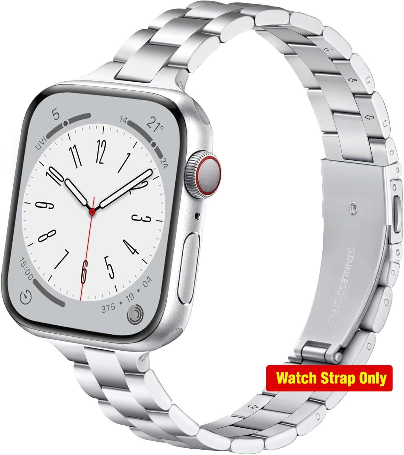 Slim Stainless Steel Band for Apple Watch 38mm 40mm 41mm – Metal Straps for Wome