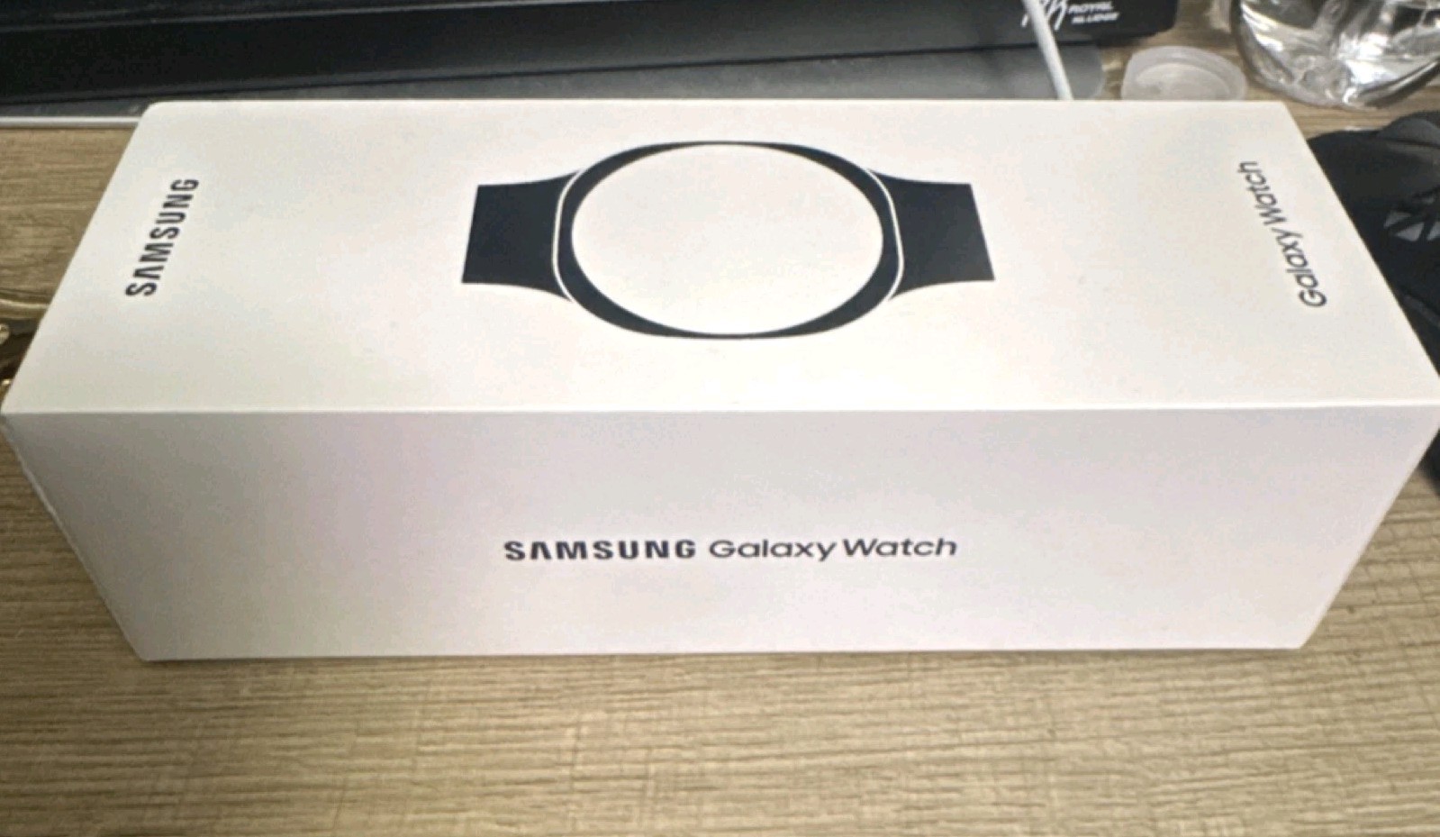 Samsung Galaxy Watch8 Classic 46mm Black LTE (US) version, M/L Blue Sport Band