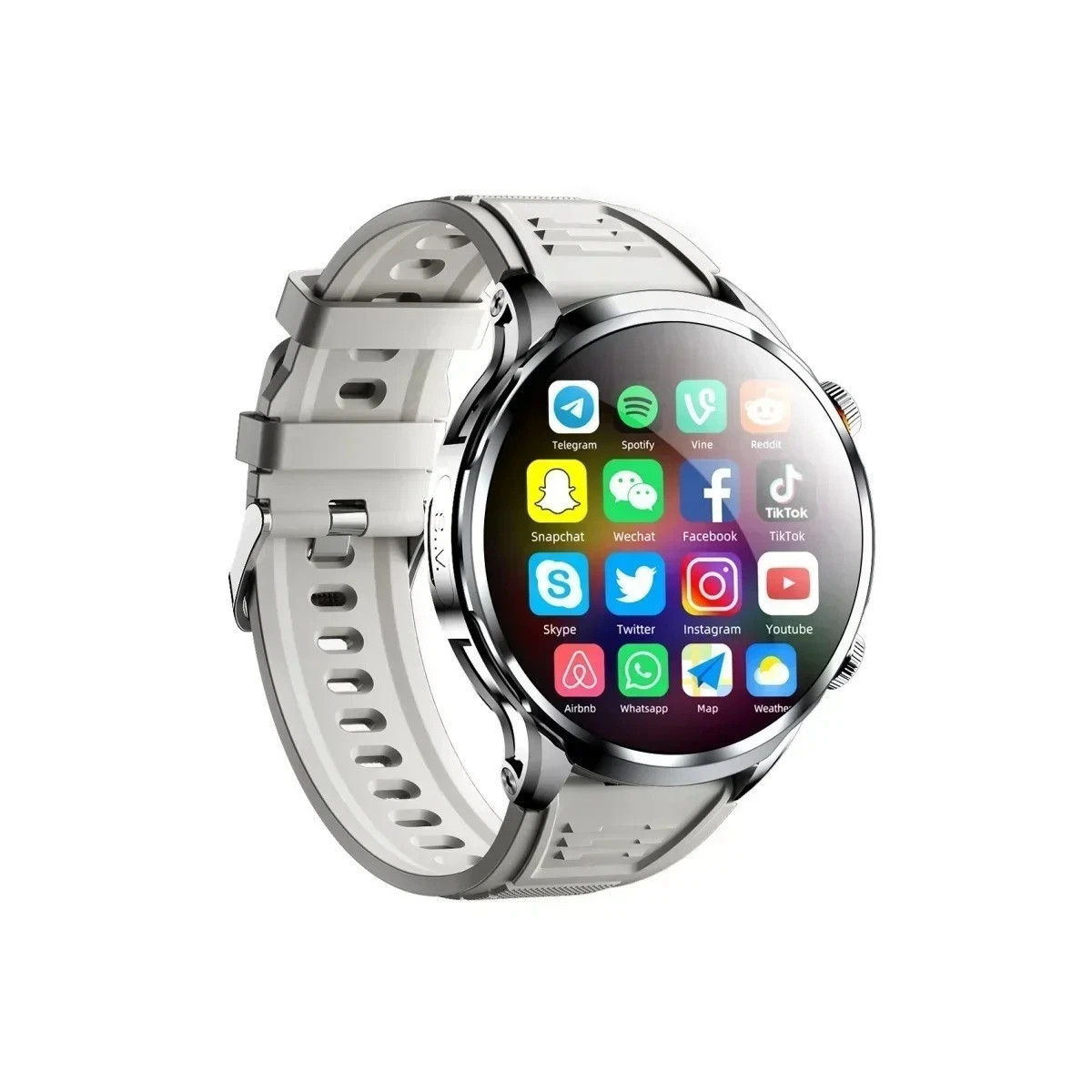 5G Android Smart Watch NFC GPS Heart Rate Monitor HD Camera 1.95″ SIM WiFi Call