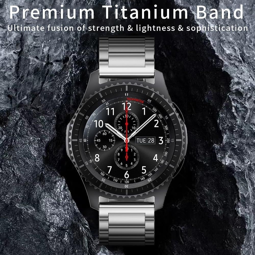 20mm Titanium Strap Compatible with Samsung Watch 6 Classic 43mm/47mm