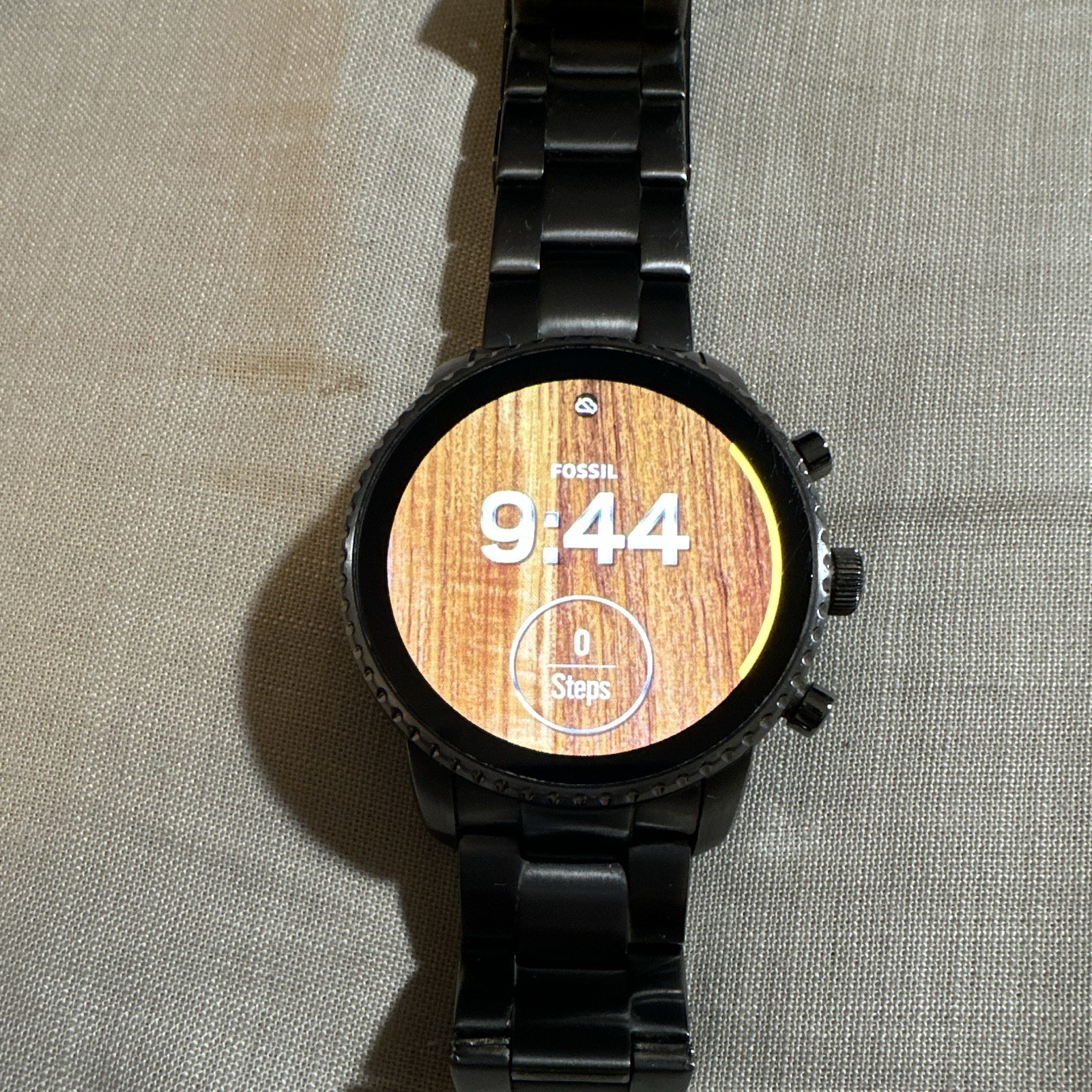 Fossil Gen 5 44mm Black Stainless Steel Smartwatch 8GB Wear OS BT Fitness