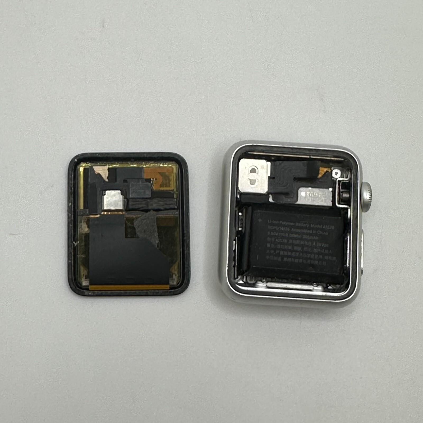 Apple Watch Series 1 42MM Aluminum Case Ion-X Glass WR-IPX7 For Parts