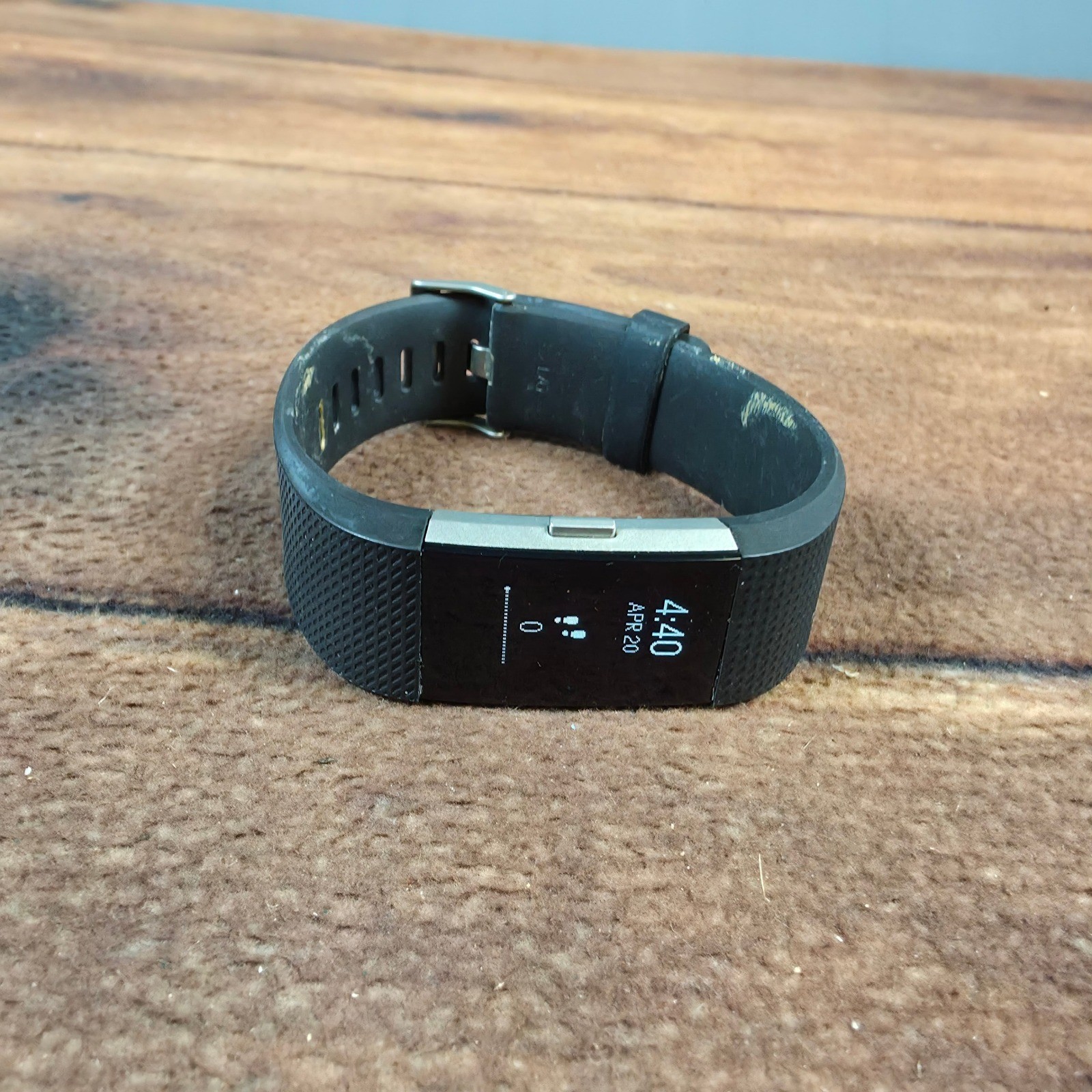 Fitbit Charge 2 Fitness Tracker Mens Large Black Fair Heart Rate Monitor