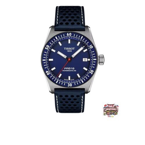 Tissot PR516 Powermatic 80 Watch T1494071604100 Men’s Blue Dial