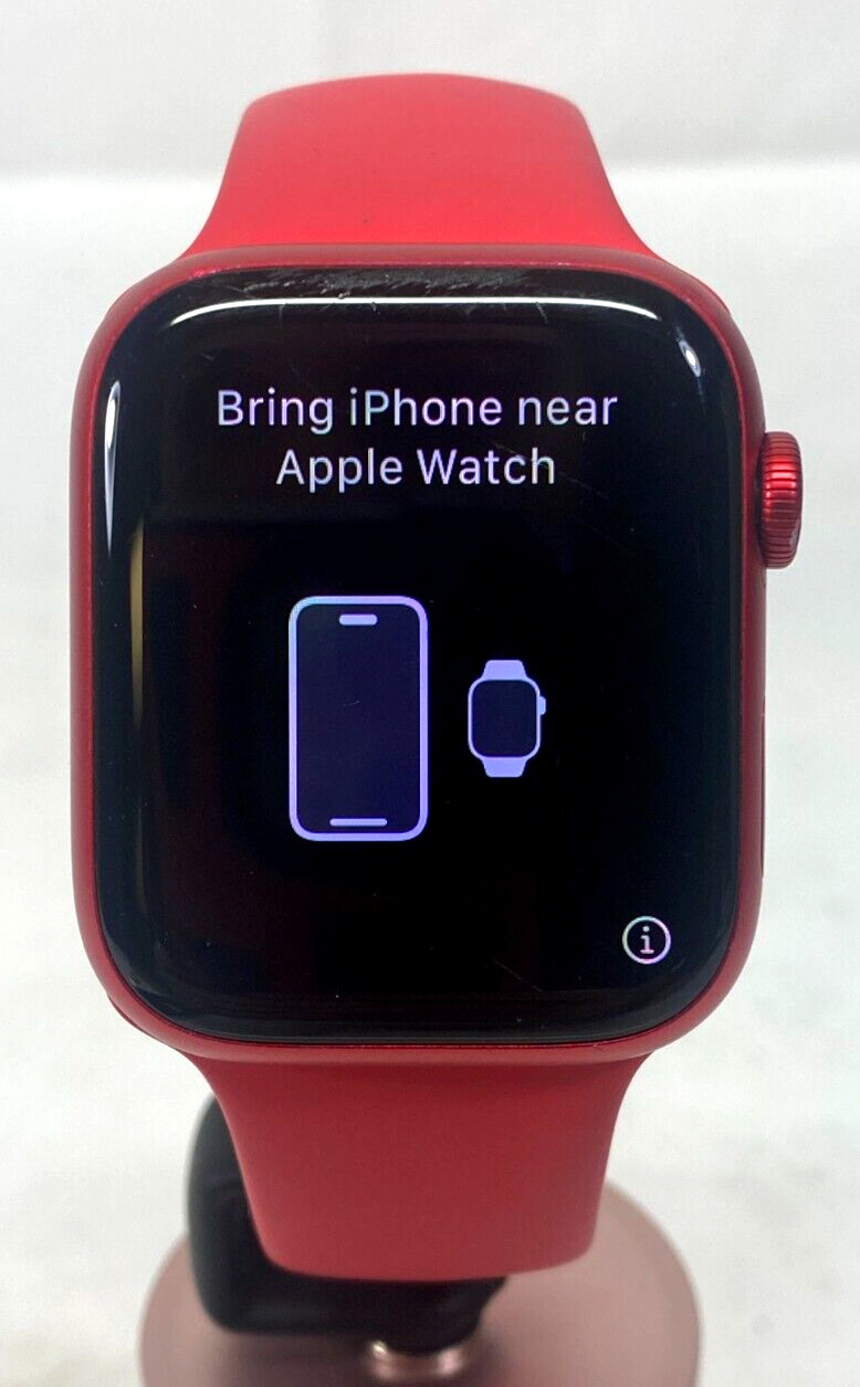 Apple Watch Series 8 – 45mm A2774 – GPS + LTE – Red w/ Red Sport Band