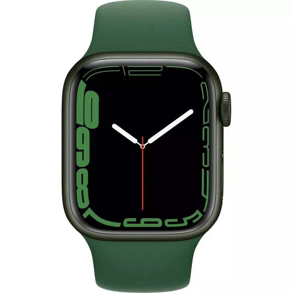 Apple Watch Series 7 GPS + LTE w/ 41MM Green Aluminum Case & Clover Sport Band