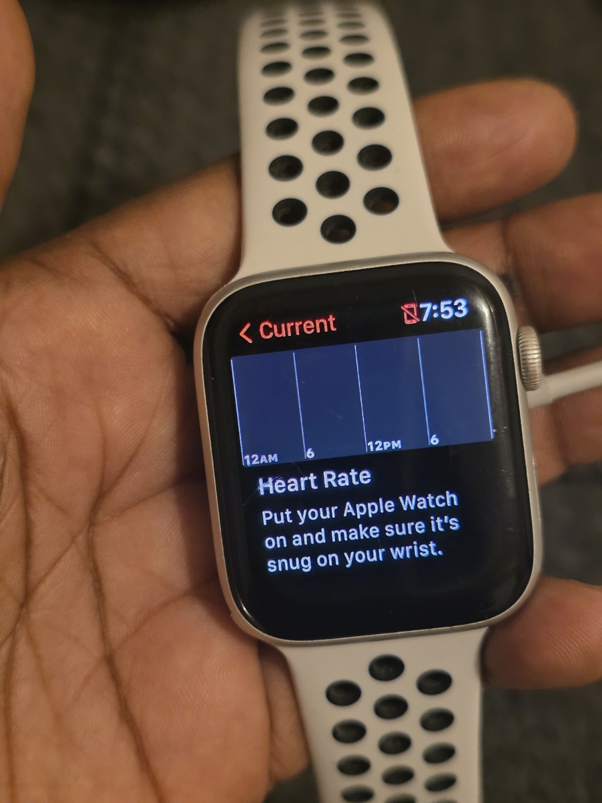 Apple Watch Nike Se 44 Mm Silver Aluminum Case As Is