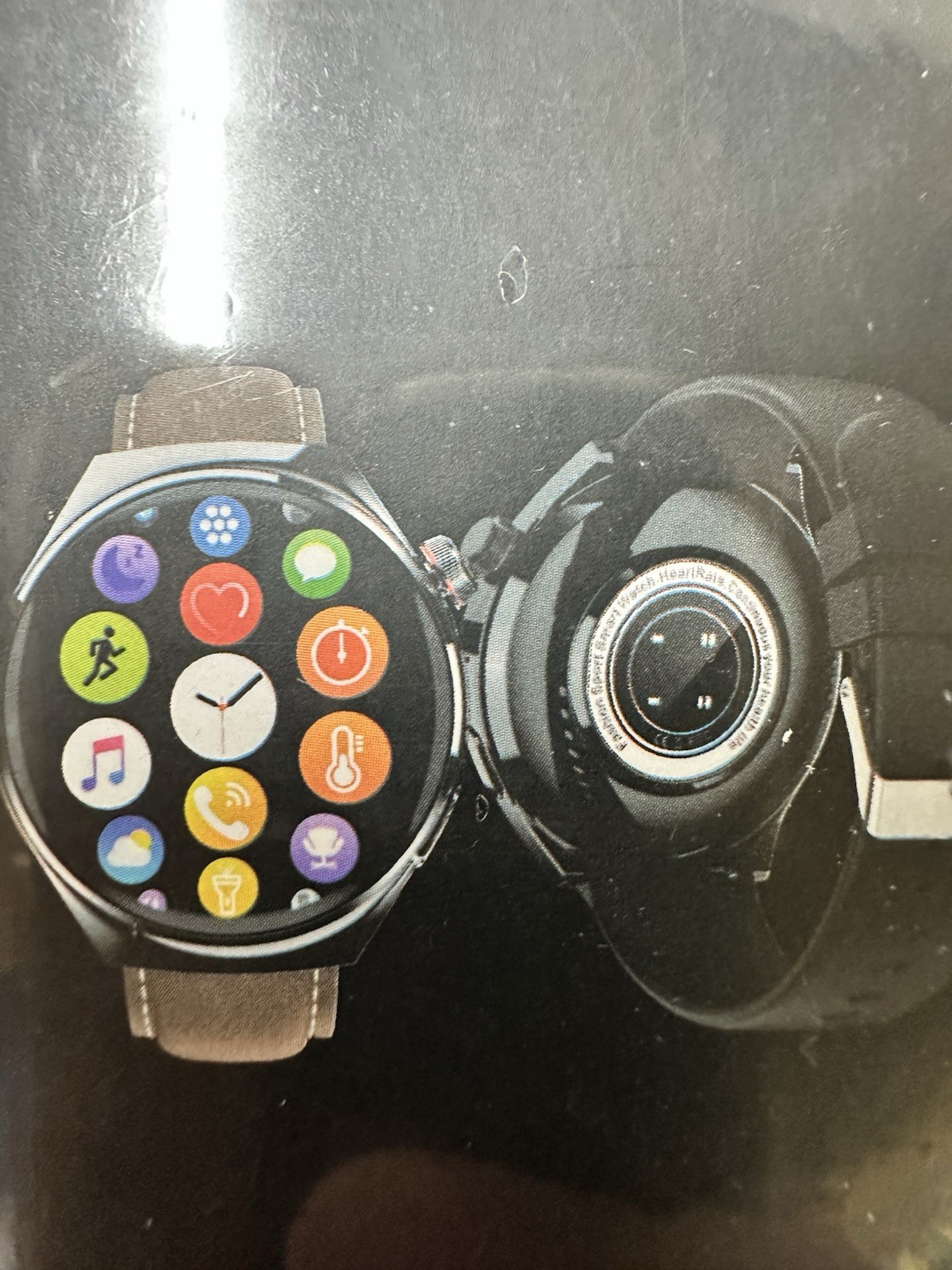 New C4Pro Hiwear Plus Smart Watch Two Straps Integrated Metal Body