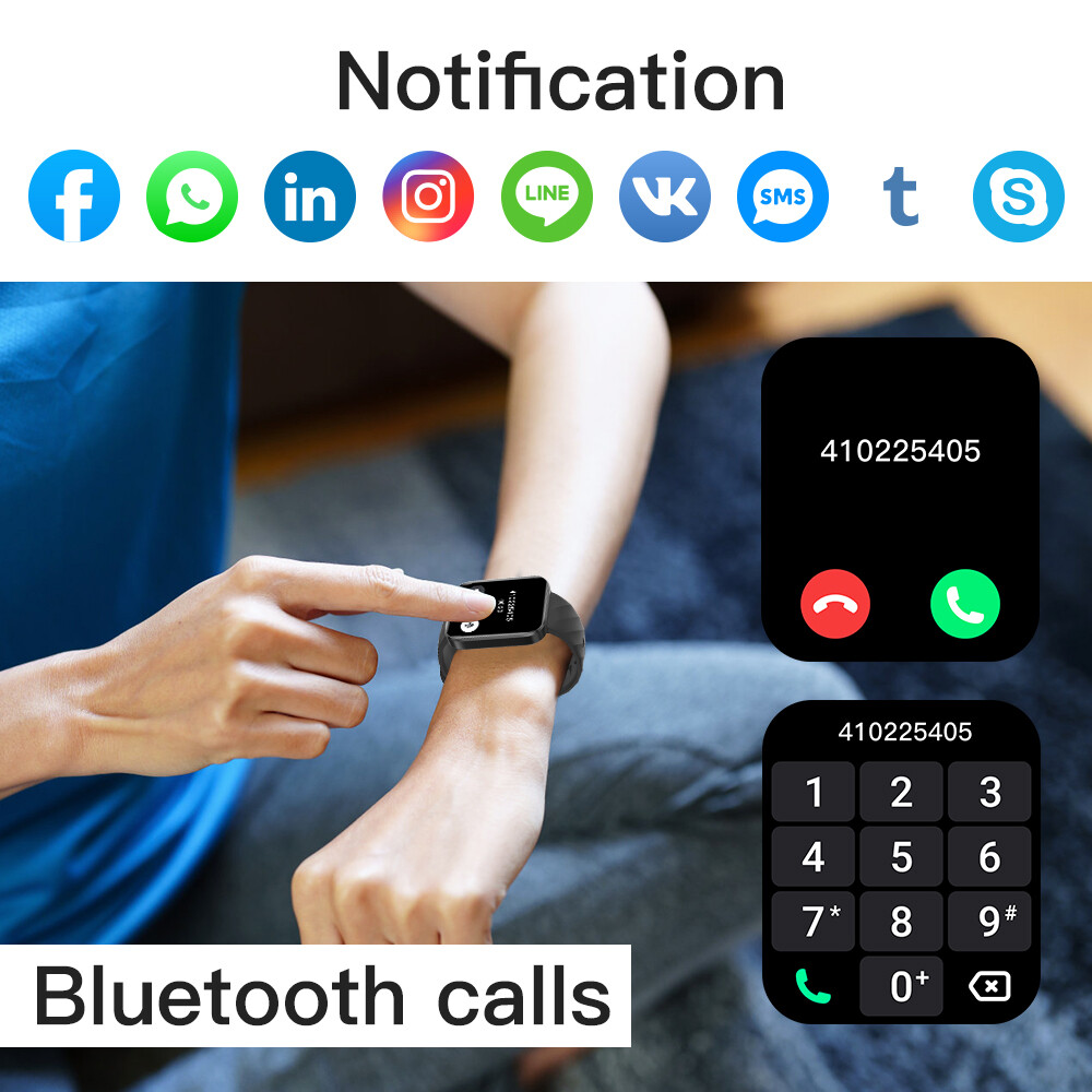 Smart Watch for Women Men Waterproof Watch Compatible with iPhone/Android Phones