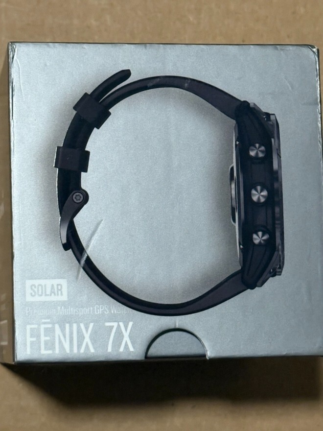 Garmin Fenix 7X Solar Multisport GPS Watch 51mm Slate Grey /w Black Band SEALED