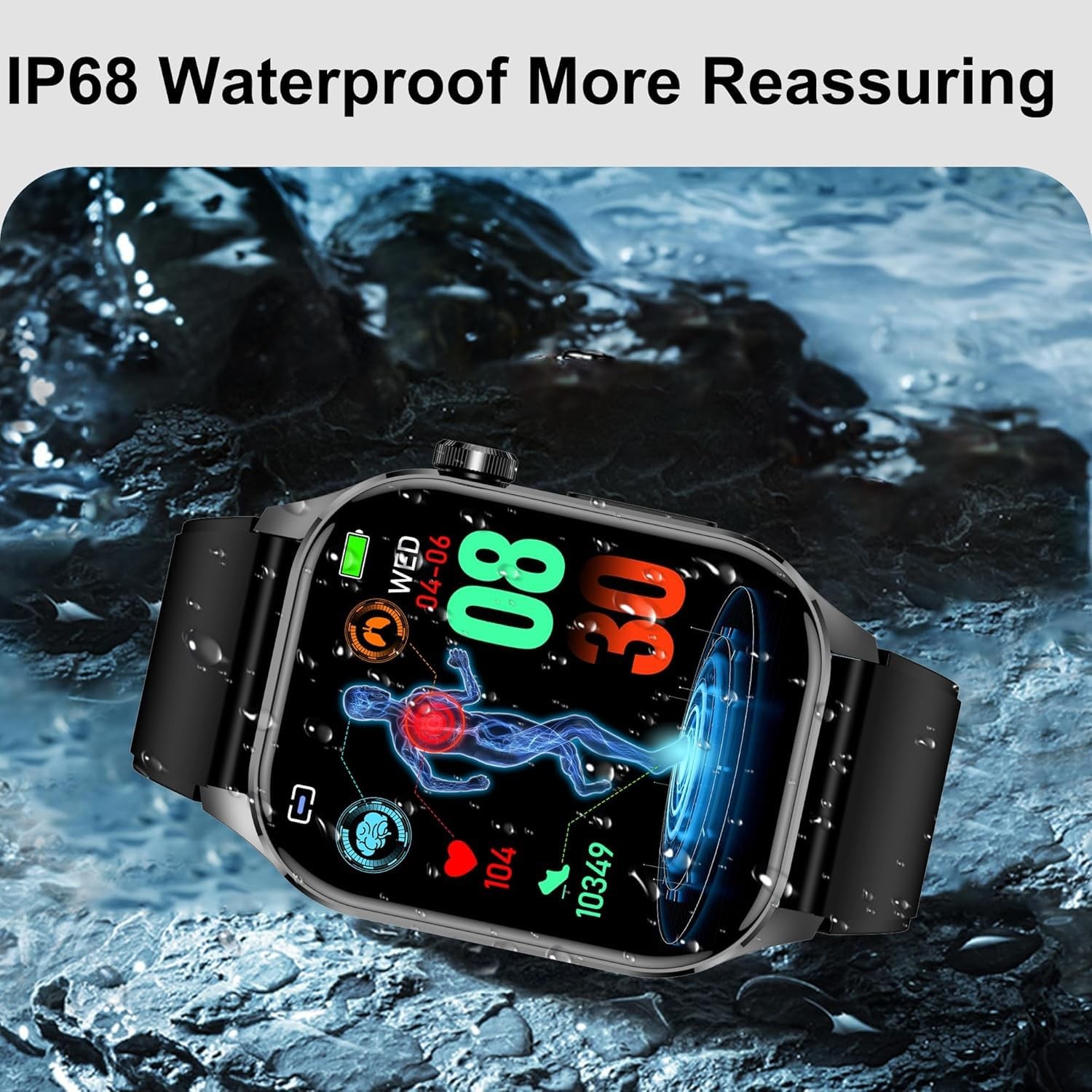 Advanced Health Smartwatch for Women Men with Real-Time Monitoring of Heart R…