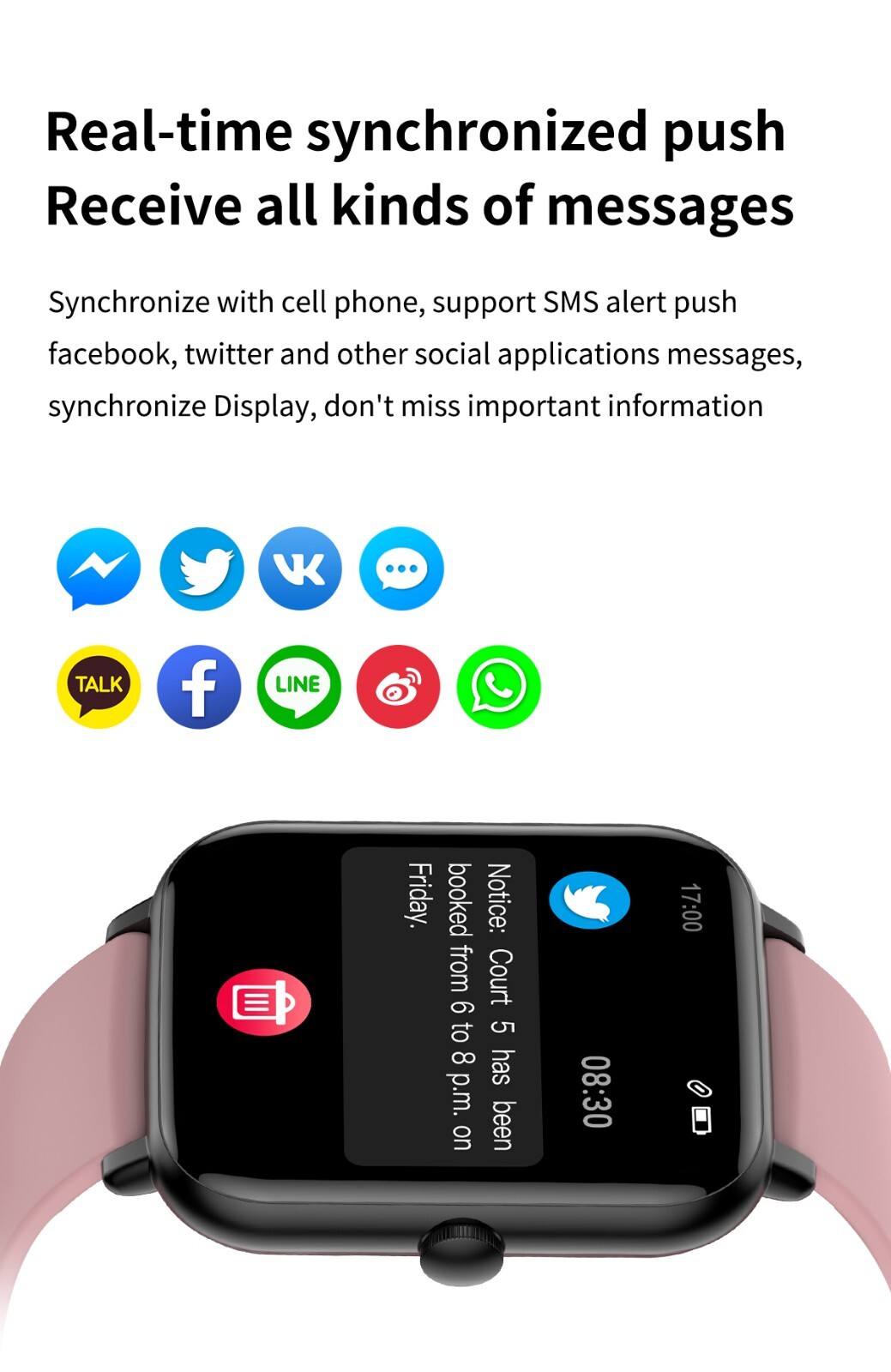 Medicoswatch A8 1.83inch Screen Body Temperature Bluetooth Calling Smartwatch