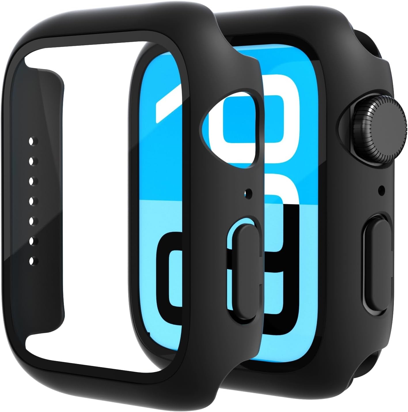 Tempered Glass 2 Pack for 44mm Apple Watch, Lightweight Scratch Resistant Case