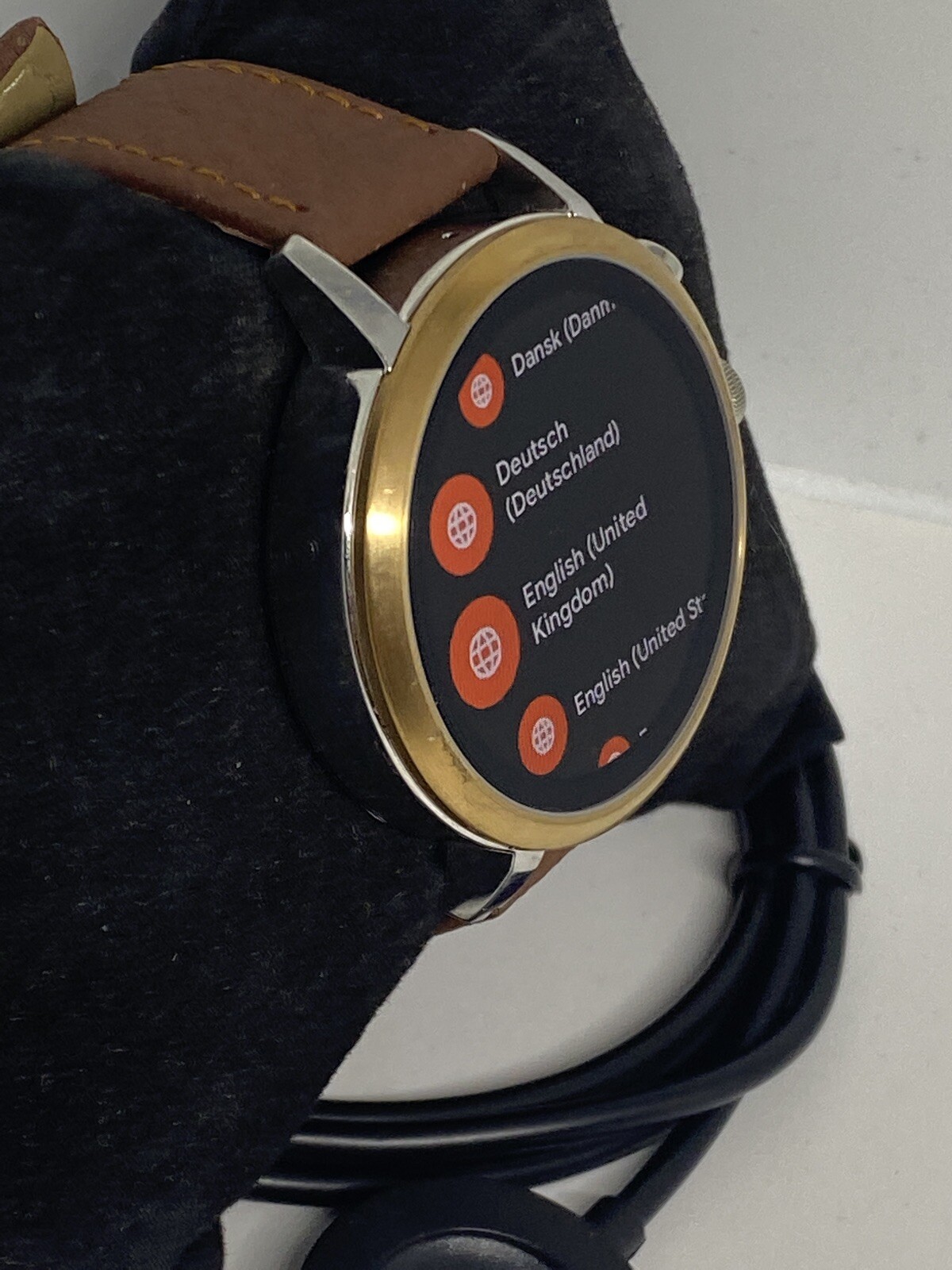 Fossil Gen 4 Authentic Digital Dial Smart Watch Custom Band FTW6016 AB425
