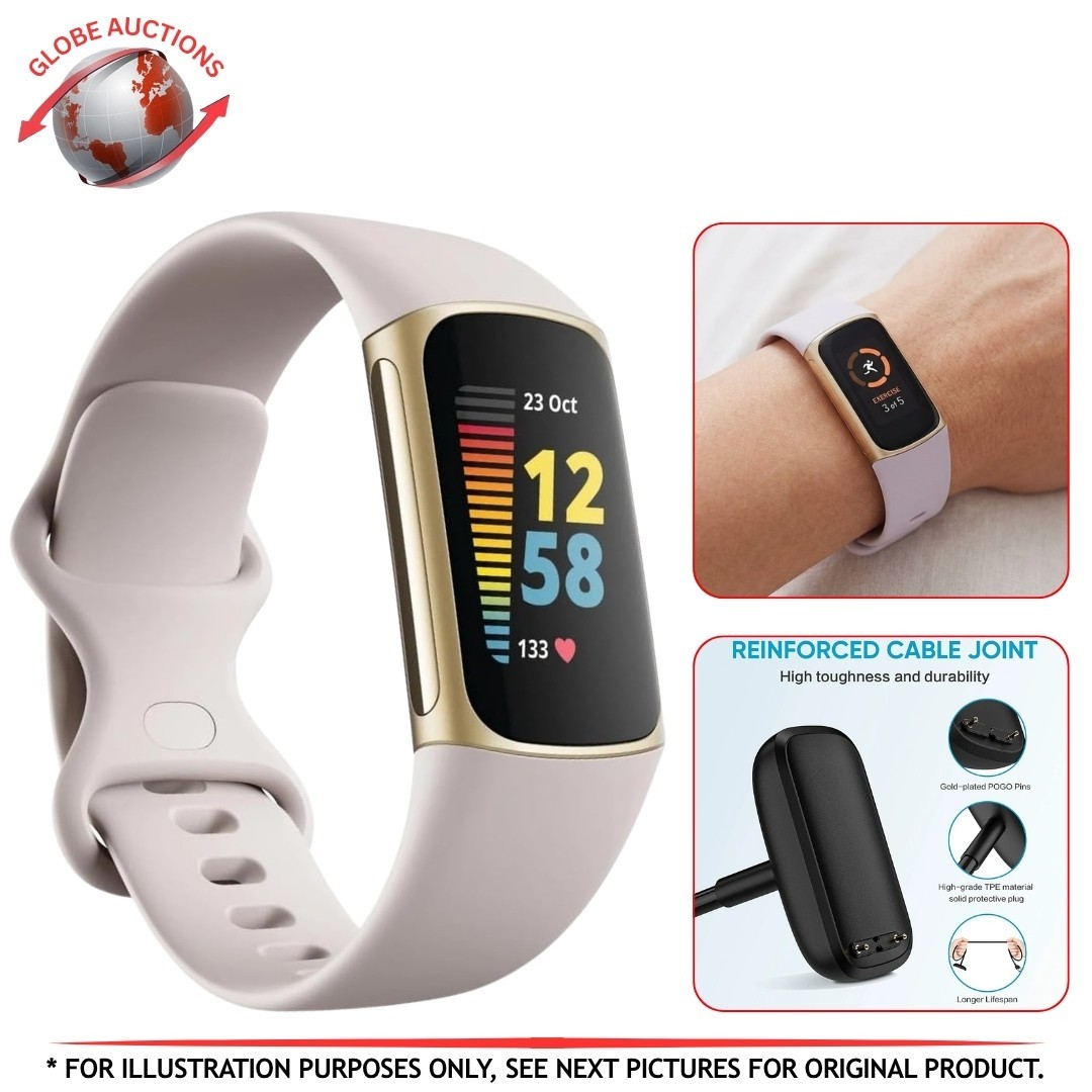 Fitbit Charge-5 Fitness GPS Tracker Watch with ECG/Heart Rate Monitor