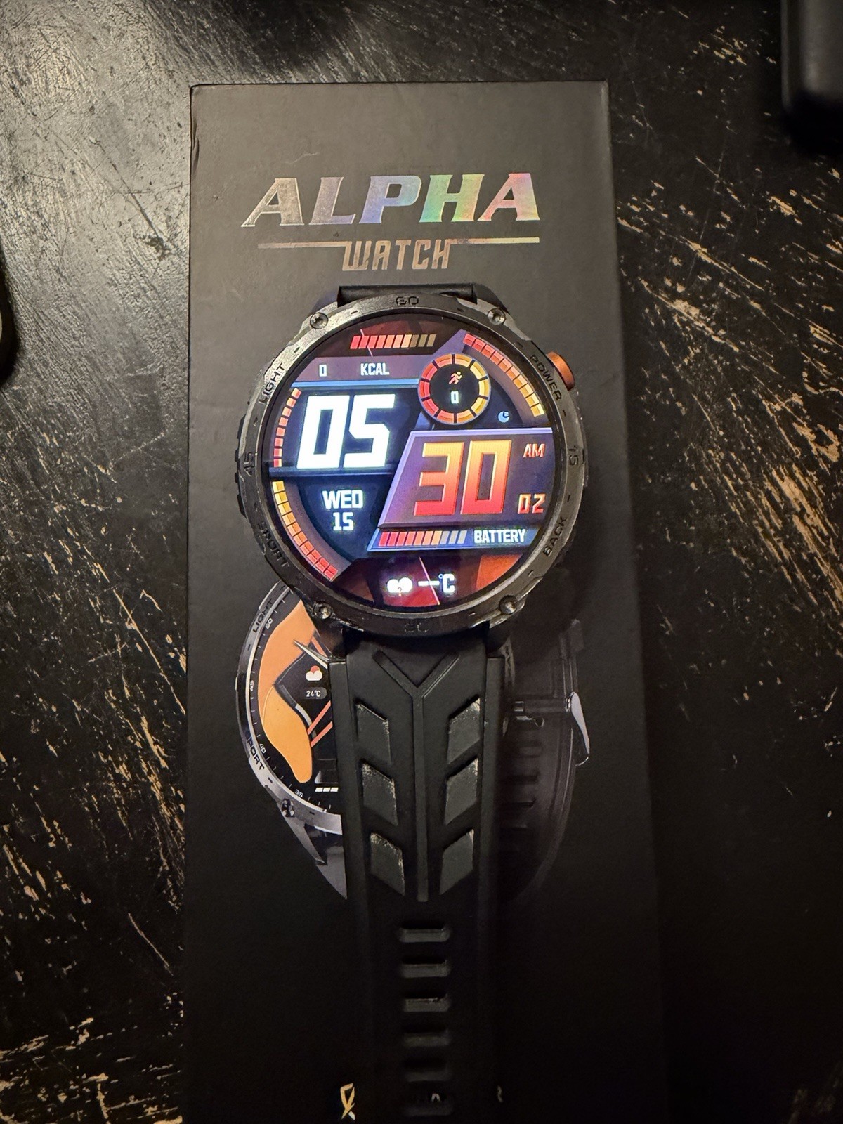 Alpha Gear Alpha Watch Smartwatch Fitness Tracker Men’s Black Used