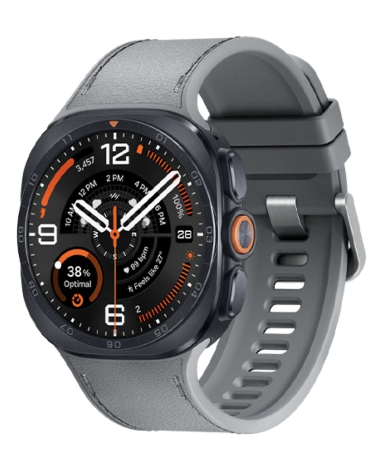 NEW 2026 Samsung Galaxy Watch Ultra2 47mm Titanium Gray LTE / Gray Peakform Band