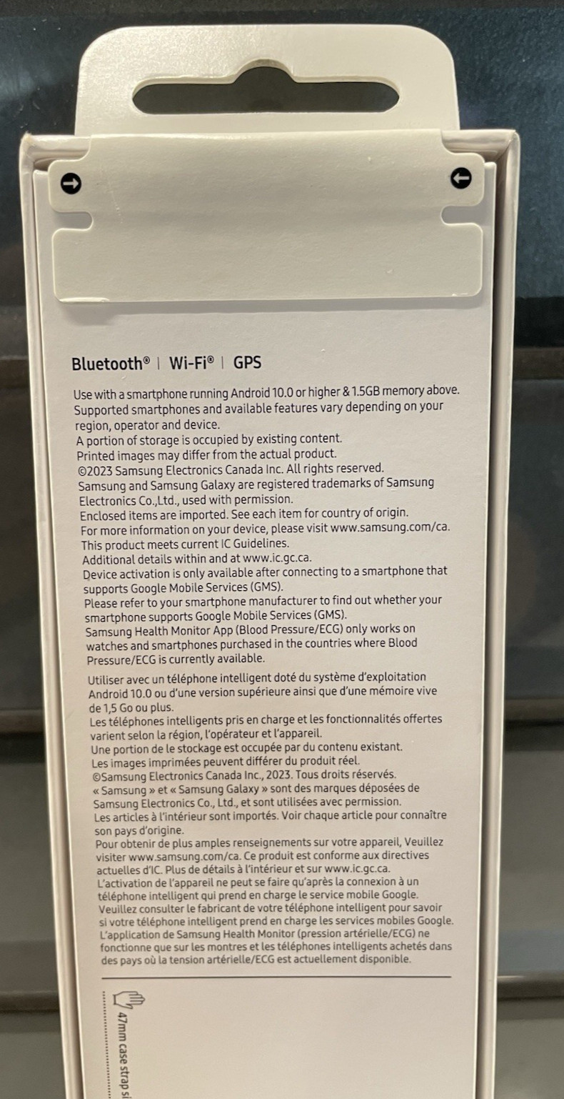 Samsung Galaxy Watch 6 Classic SM-R960 47mm Stainless Steel NEW Factory Sealed