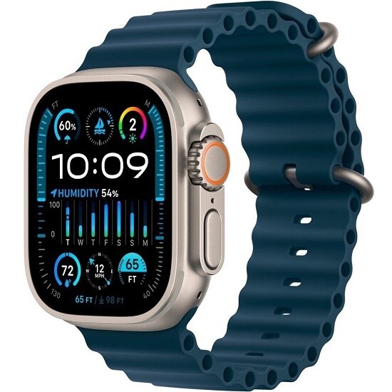 Apple Watch Ultra 2 49mm Cellular Titanium w/ Blue Ocean Band MREG3LL/A