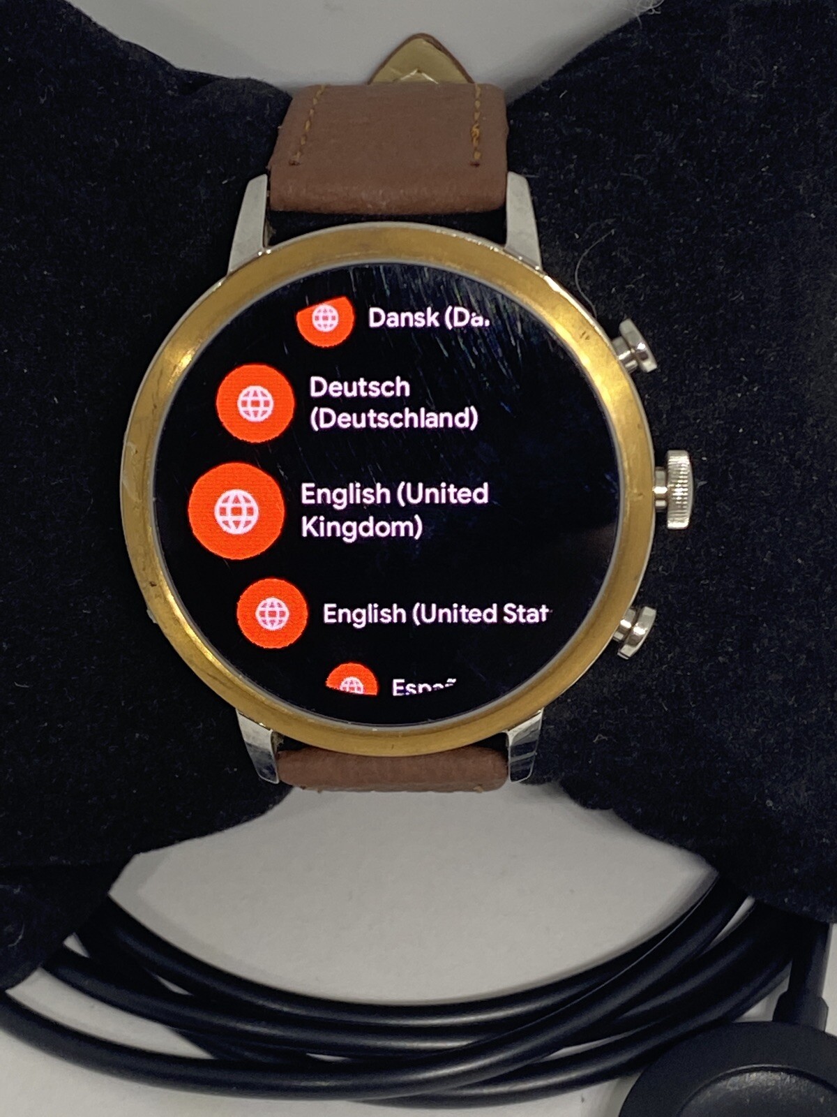 Fossil Gen 4 Authentic Digital Dial Smart Watch Custom Band FTW6016 AB121