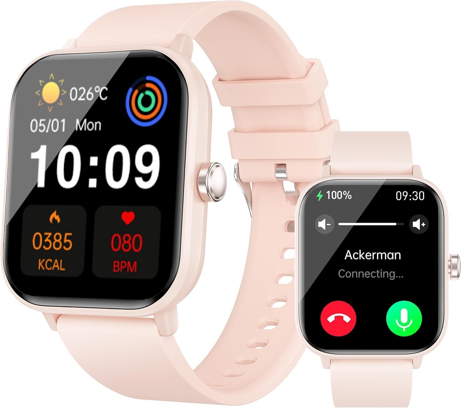 for Men and Women (Answer/Make Calls), 1.83″ HD Screen with Heart Rate///Slee…