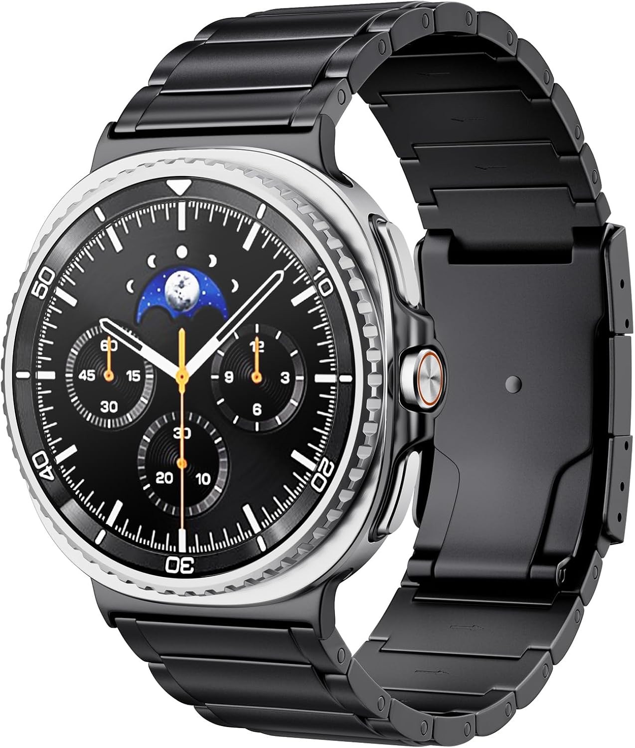 Case For Samsung Galaxy Watch 8 40mm 44mm & 8 Classic 46mm, Adjustable Titanium