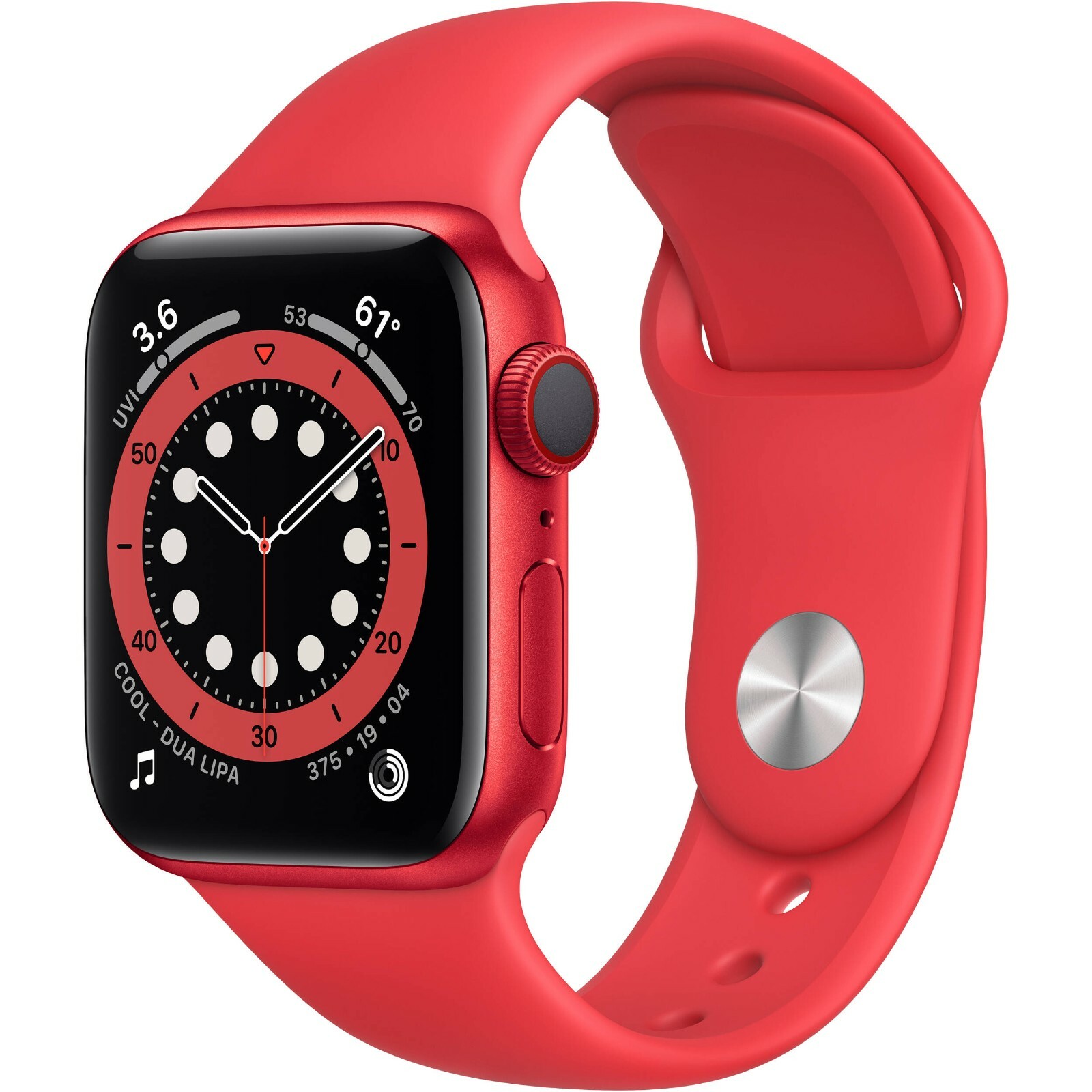 Apple Watch Series 6 44mm PRODUCT(RED) Aluminum Red Sport Band GPS M00A3LL/A