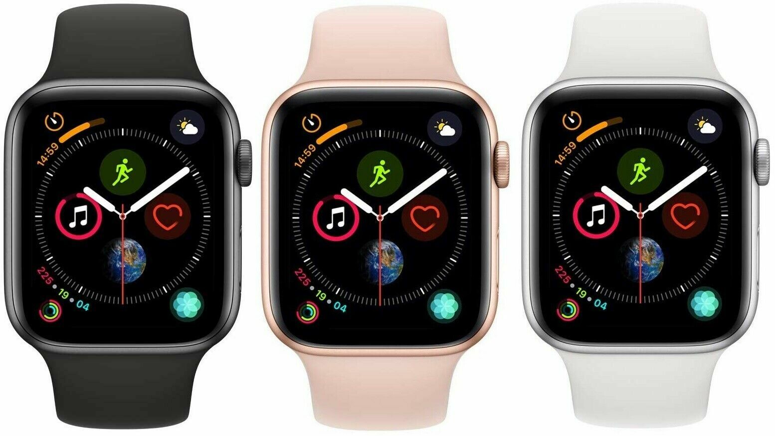 Apple Watch Series 4 40mm 44mm GPS + WiFi + Bluetooth Gold Gray Silver – Good