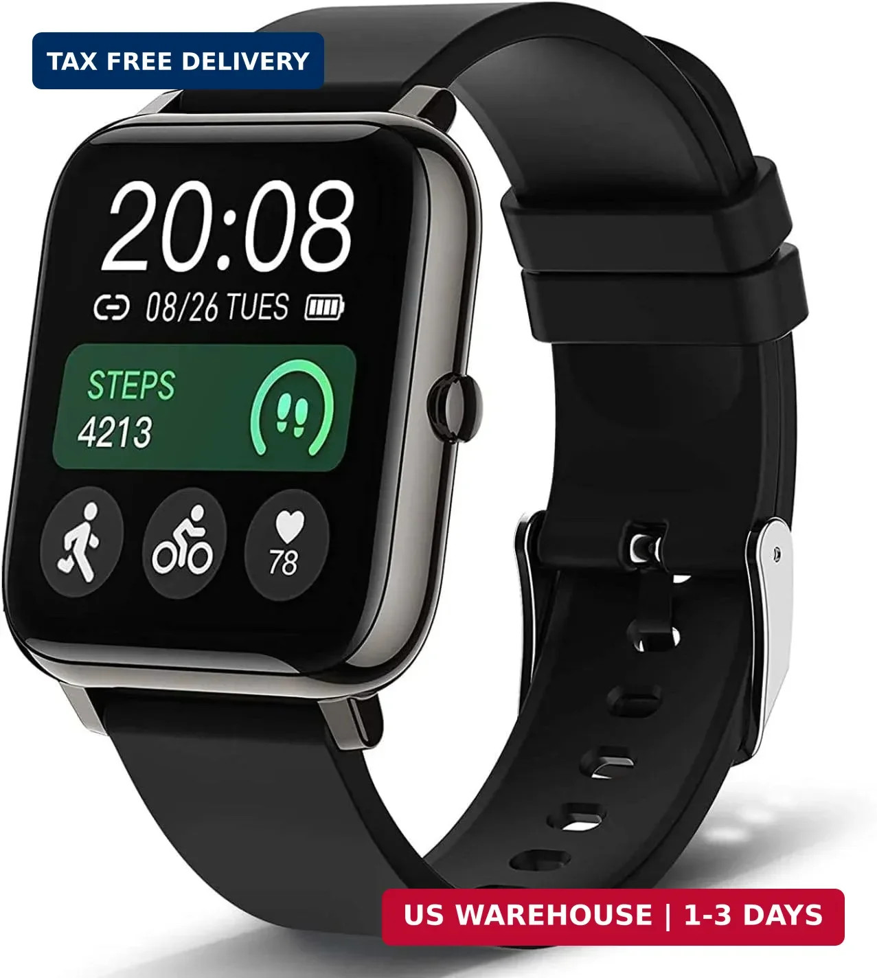 Smart Watch, Smartwatch with Blood Pressure, Blood Oxygen Monitor, Fitness Track