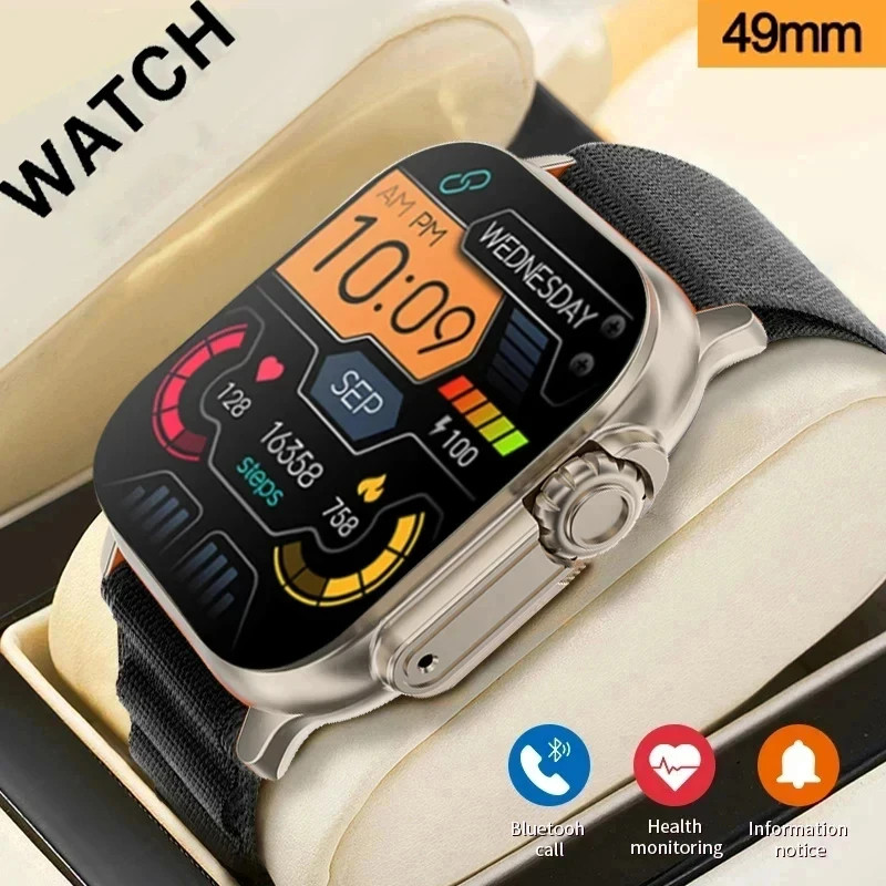 2026 Men’s Smart Watch 2.01″ HD Screen Bluetooth Call Fitness Tracker Sport