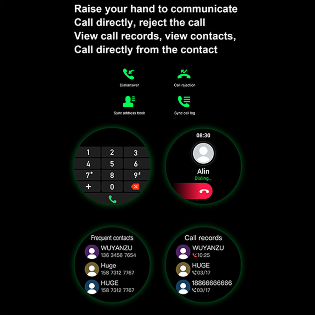 Smart Watch Women Men Lady Sport Fitness Smartwatch Call SMS Notification