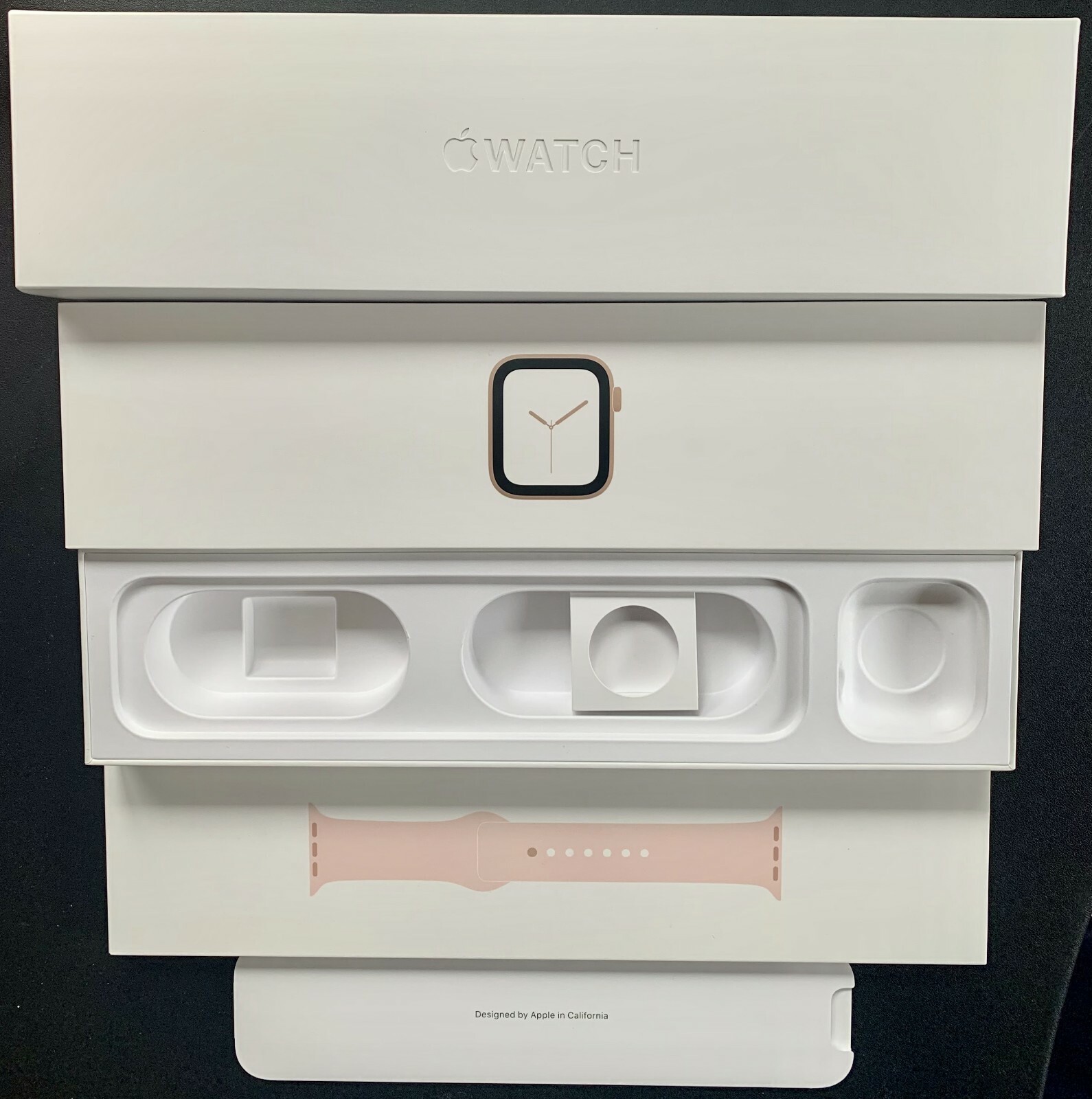 Apple Watch Series 4 44 mm Gold Aluminum Case with Pink Sand Sport Band (GPS…