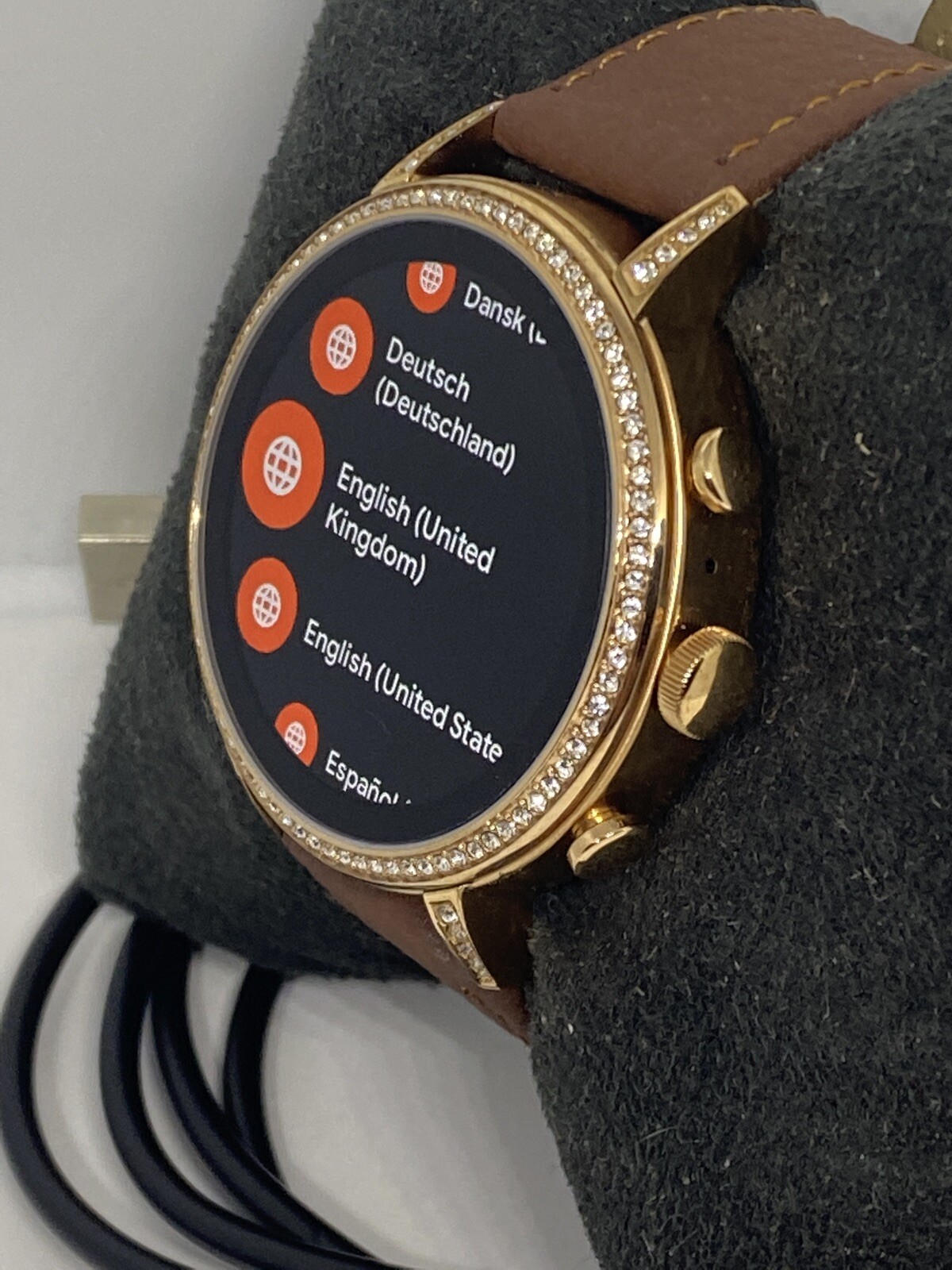 Fossil Gen 4 Authentic Digital Dial Smart Watch Custom Band FTW6011 AB573