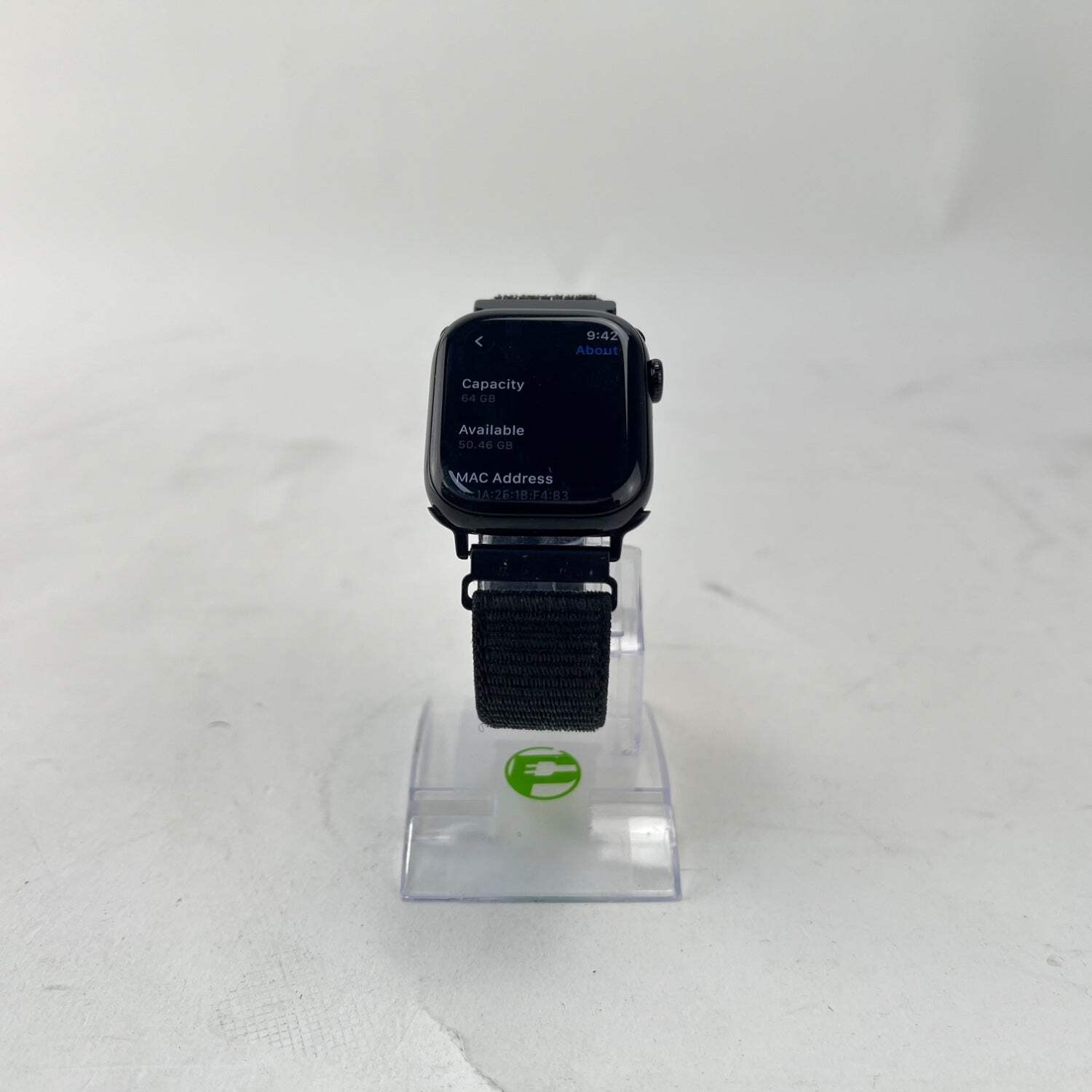 GPS Only Apple Watch Series 10 42MM Black Aluminum Black Sport Band MWWE3LW/A