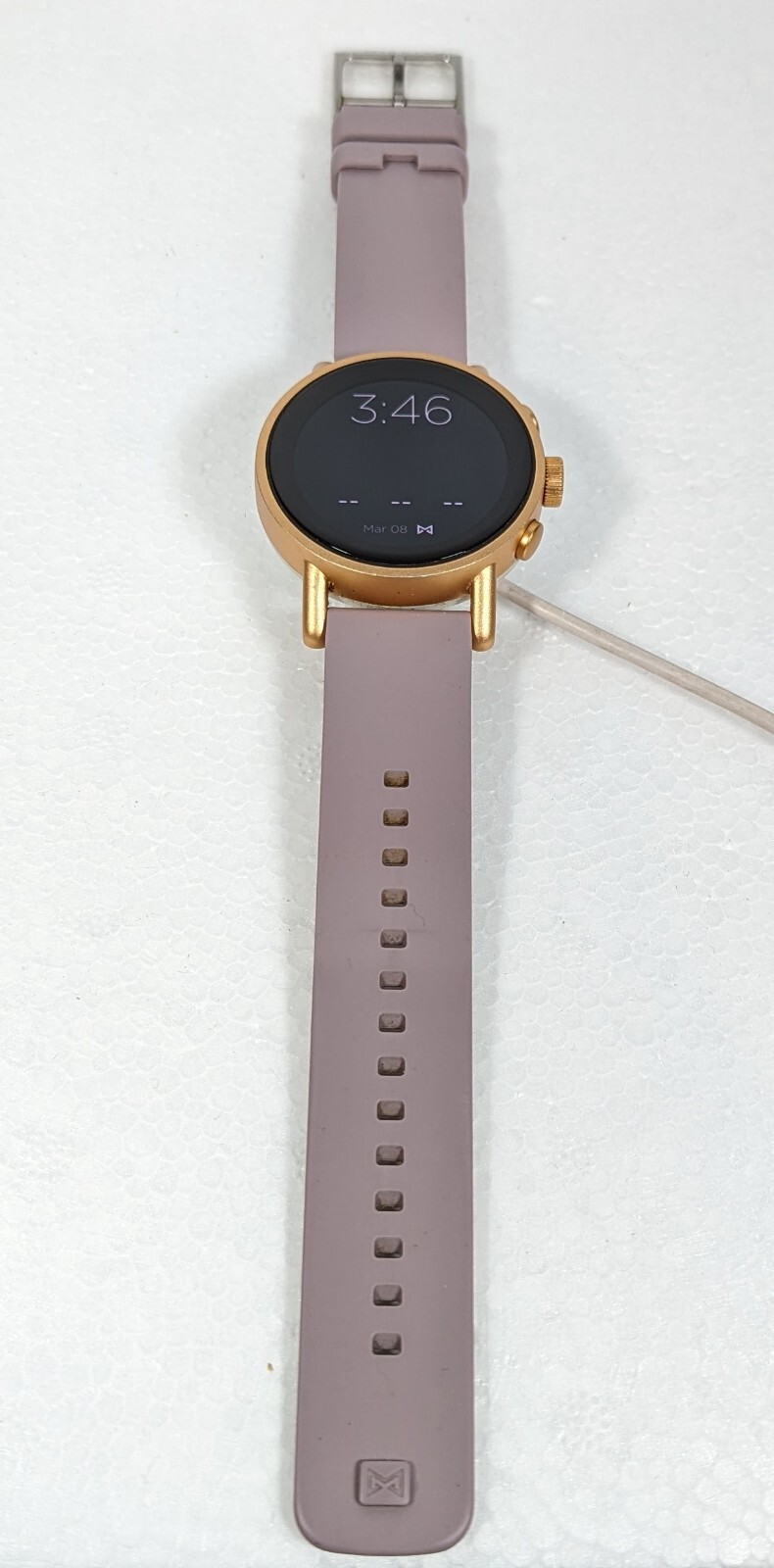 Misfit Vapor X 42mm Rose Gold-Tone with Gray And Lavender Silicone Straps