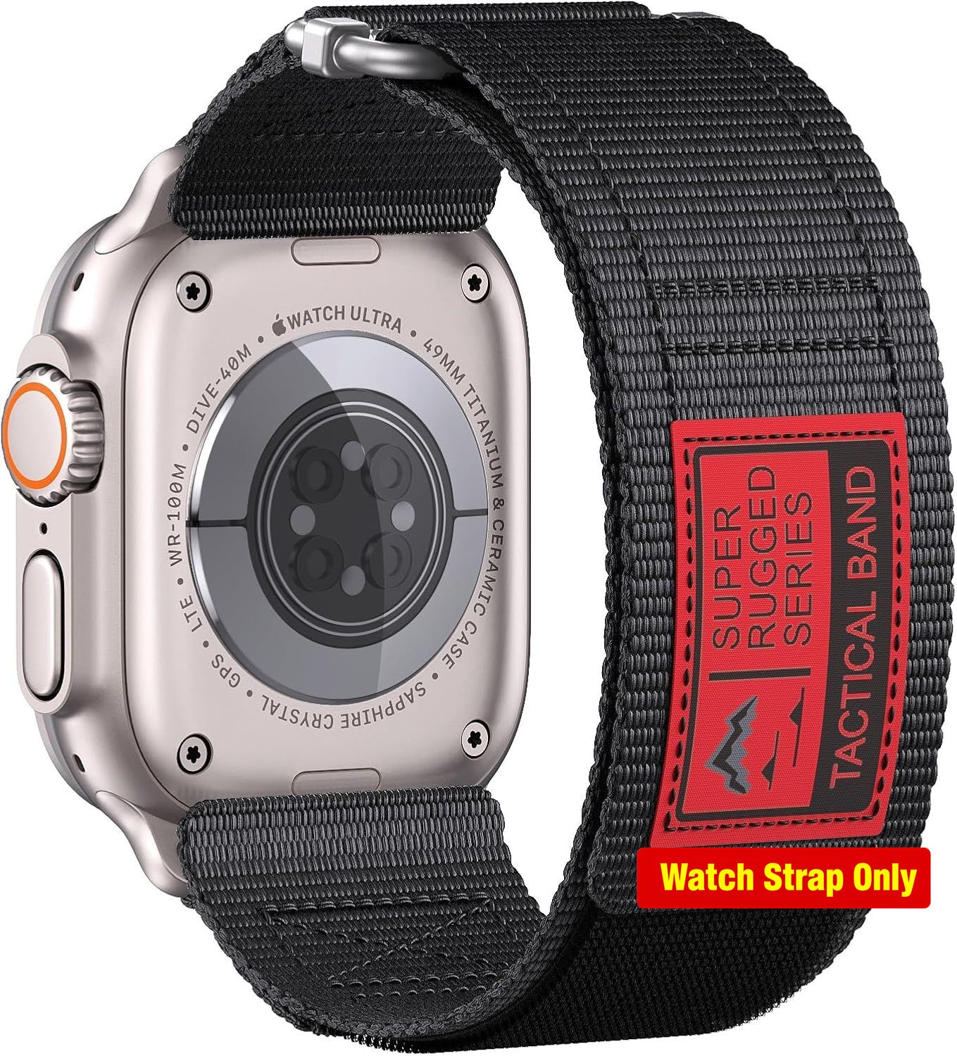 Adjustable Composite Nylon Band for Apple Watch Ultra 49mm – Compatible Strap