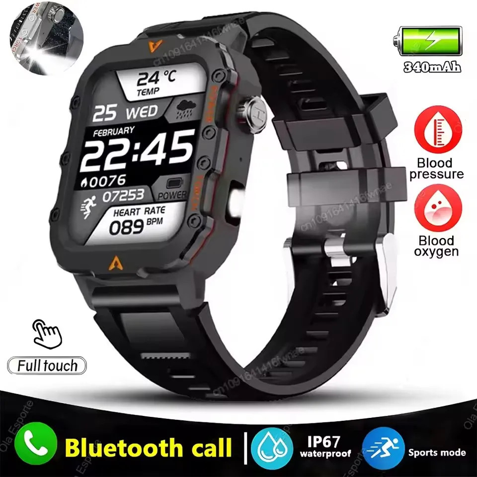 2.01” LED Smartwatch Bluetooth Calling Heart Rate Monitor Multi Sport IP68