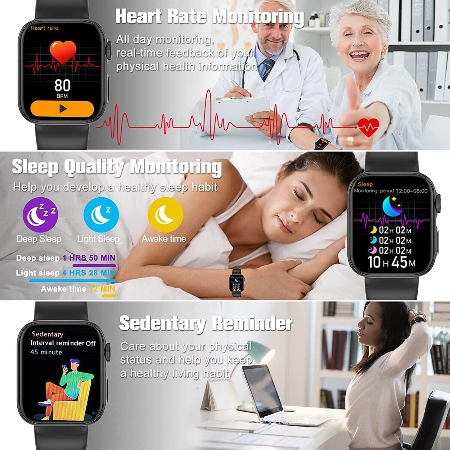 HW22 Pro 1.75″ Smart Watch, IPS Touch Display, 180 mAh Battery, for Adult