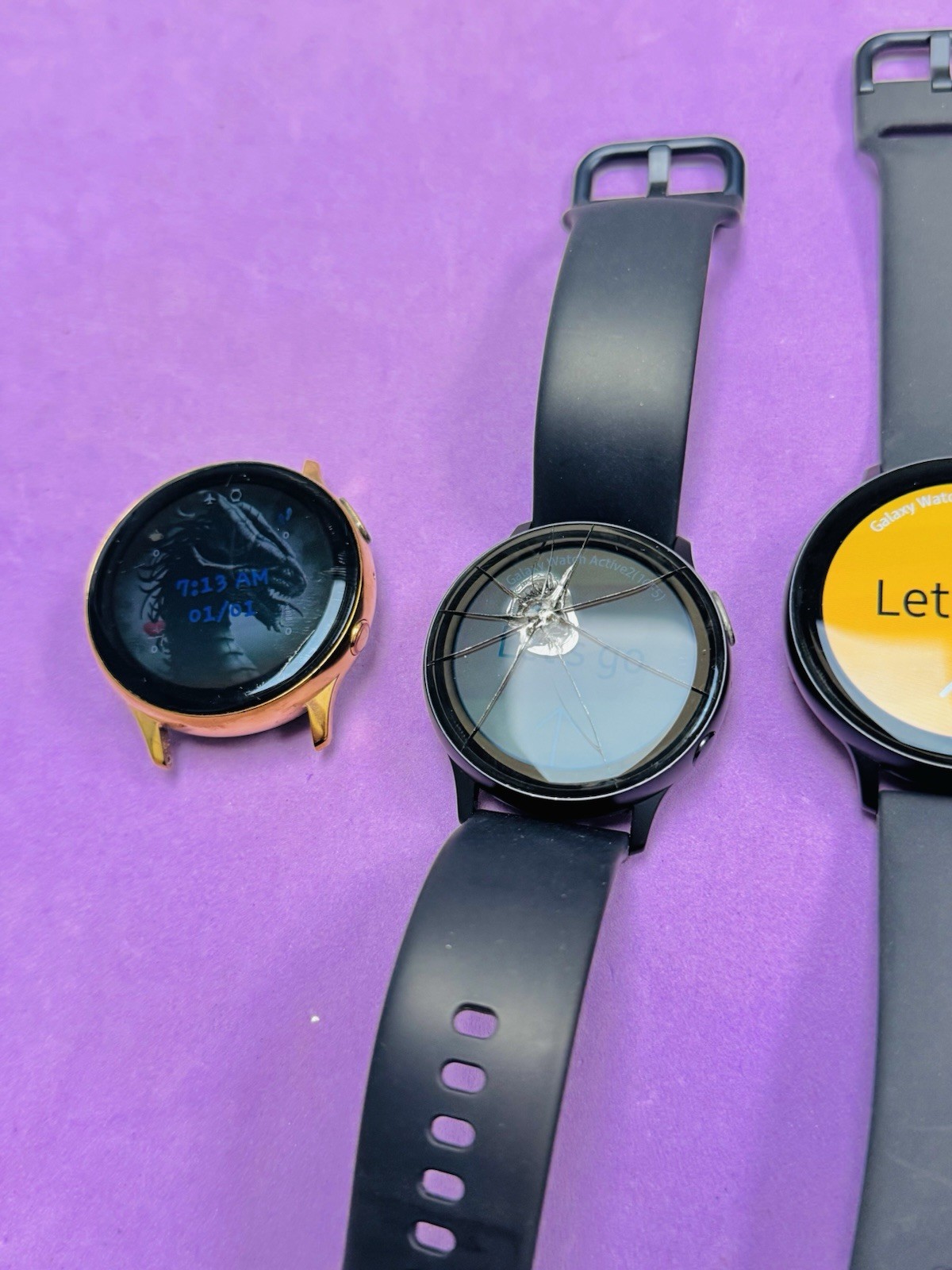 (4x AS-IS) Samsung Galaxy Watch Active 2 3 Smartwatch SM-R820 SM-R830 SM-R850